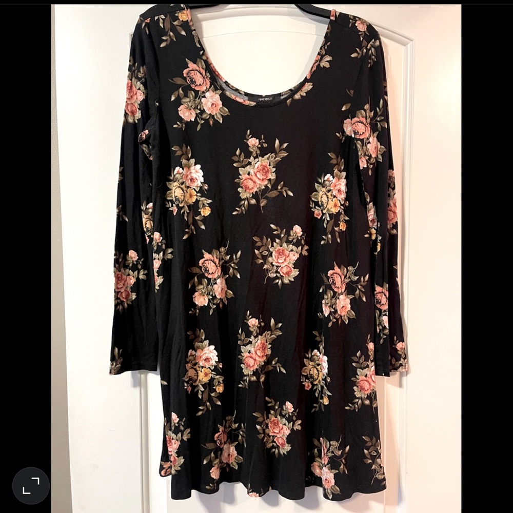 Forever 21 Floral Tshirt Dress